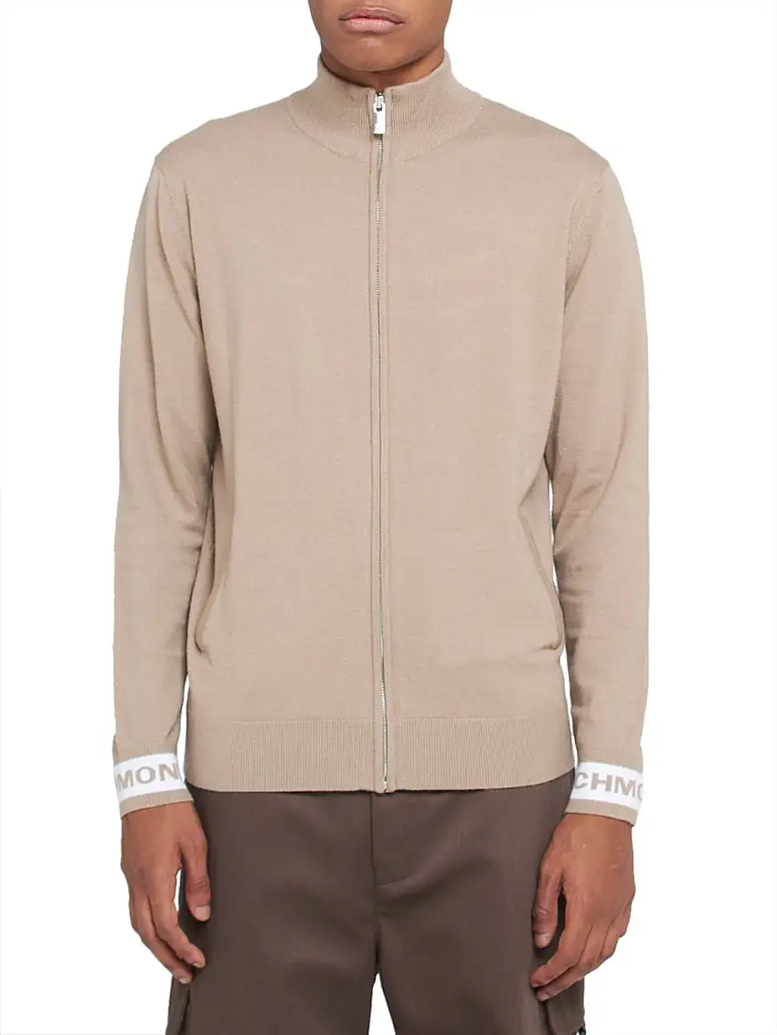 Cardigan Richmond Vandi da Uomo - Beige