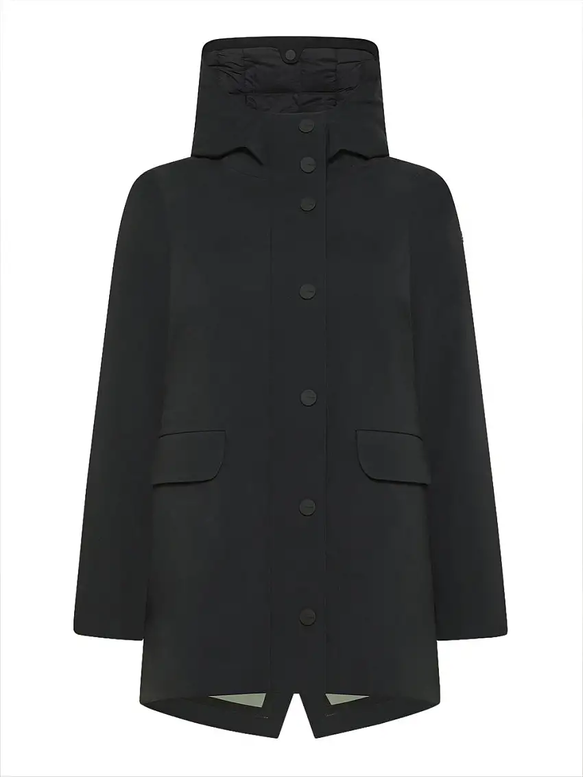 Parka Rrd Color Detachable da Donna - Nero