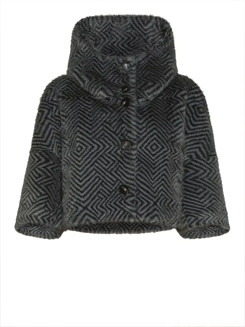 Pelliccia Rrd Ecorazzo Wom da Donna - Grigio