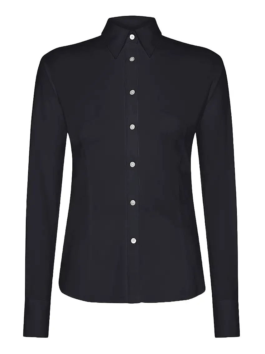 Camicia Classica Rrd Oxford da Donna - Nero