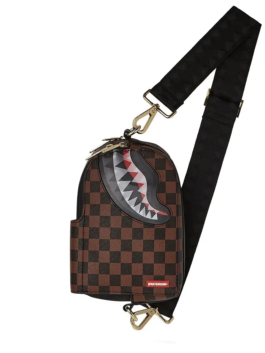 Borsa a Tracolla Sprayground Lenticular Unisex - Marrone Nero