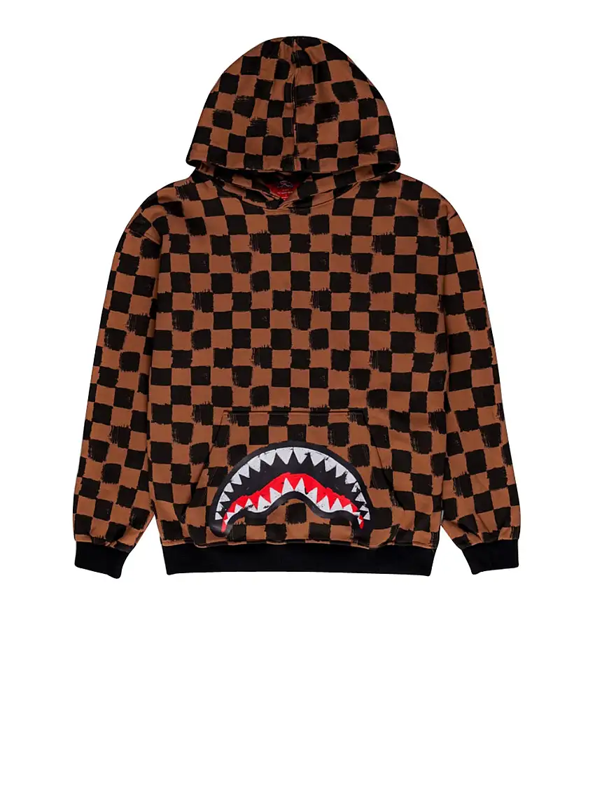 Felpa Cappuccio Sprayground Vanquish da Donna - Marrone