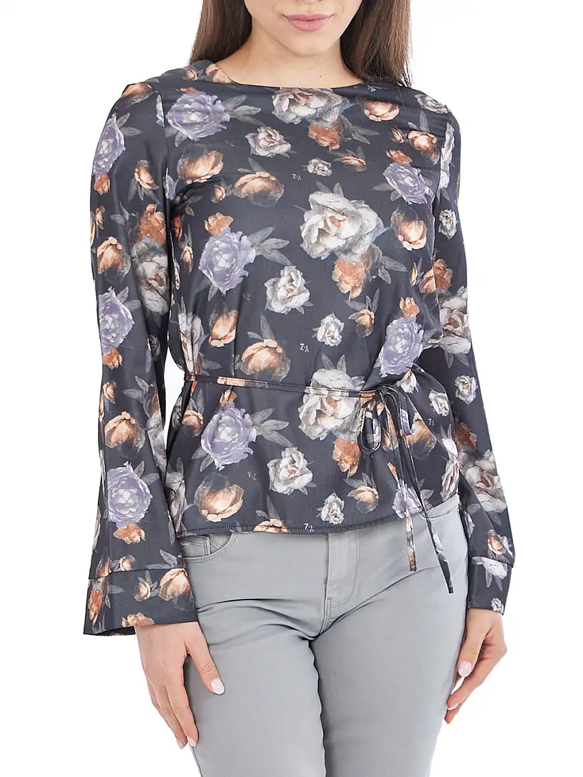 Blusa Yes Zee da Donna - Nero