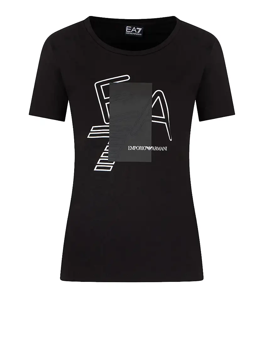 T-shirt Ea7 da Donna - Nero