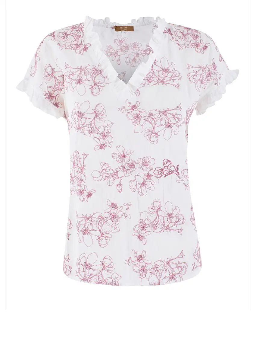 Blusa Yes Zee da Donna - Bianco