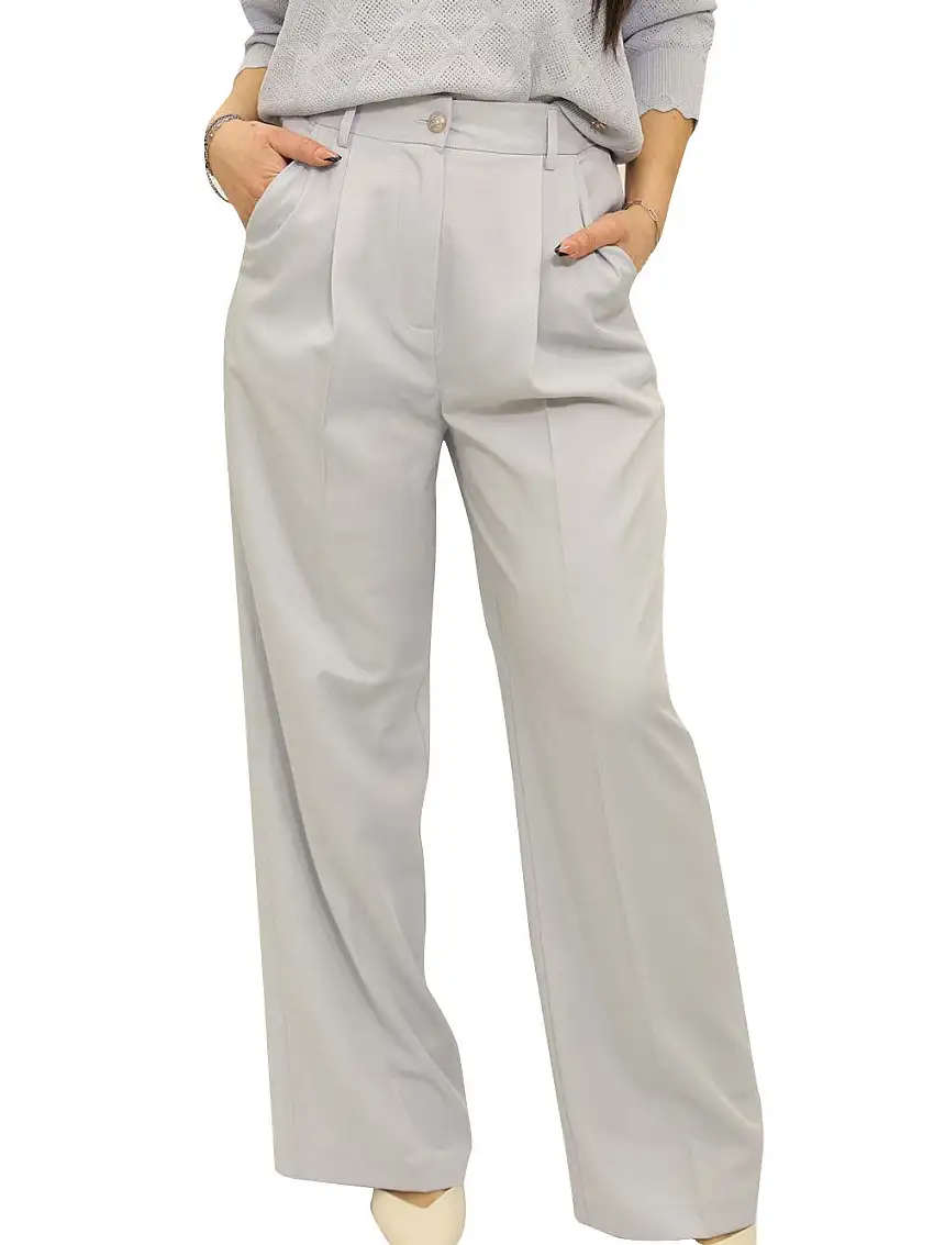 Pantalone Palazzo Yes Zee da Donna - Celeste