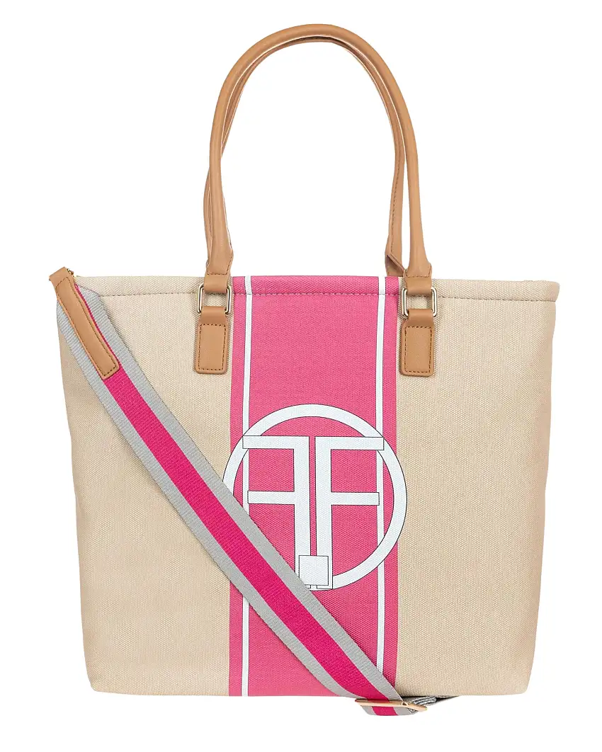 Fracomina Tote Bag Con Dettaglio Colorato Viola Donna