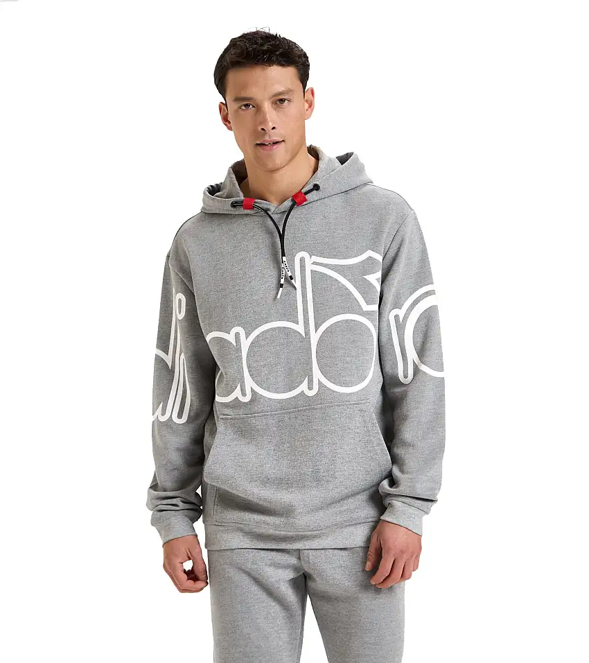 Diadora Hoodie Urbanity Poliestere Grigio