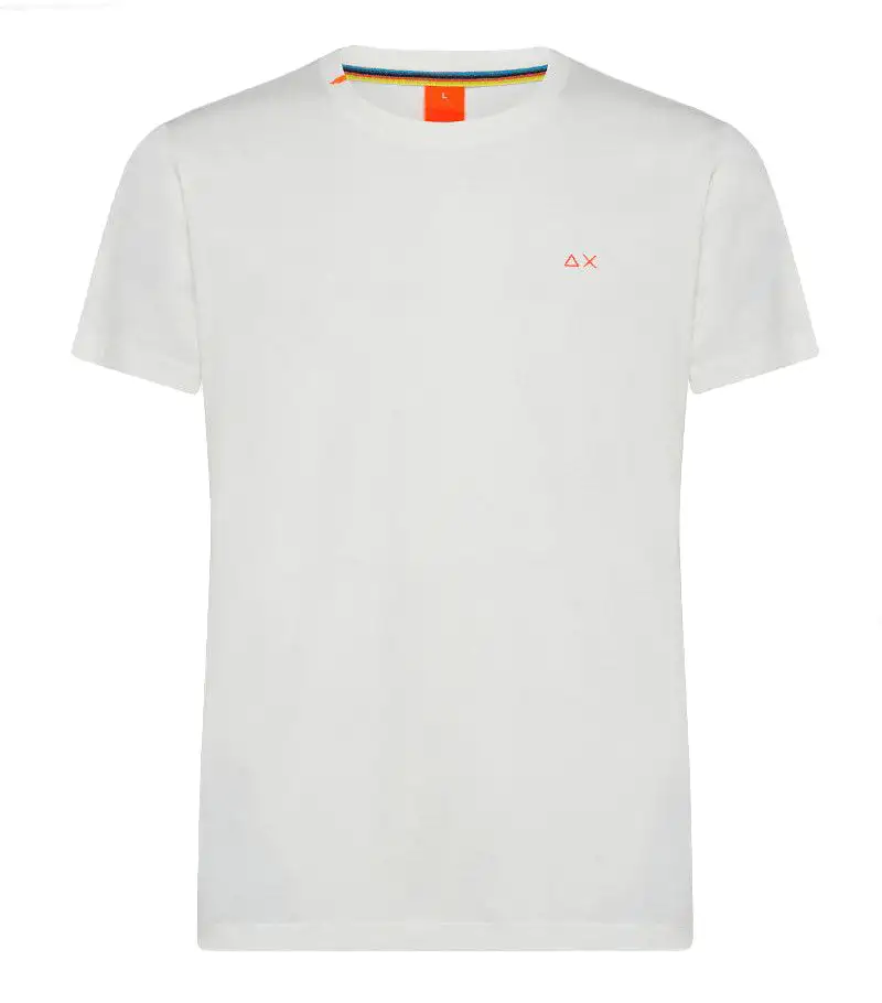 Sun68 T-shirt Special Dye Cotone Bianco T32135