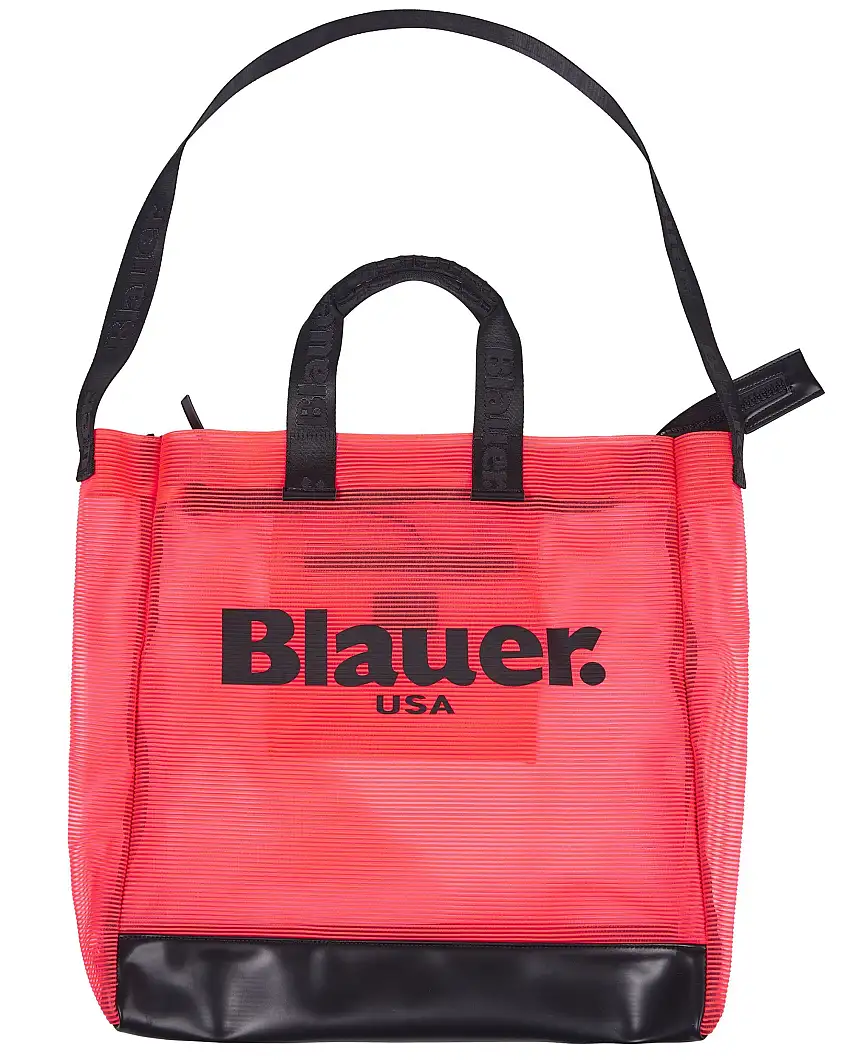 Blauer Shopping Bag Mesh Rosso Donna