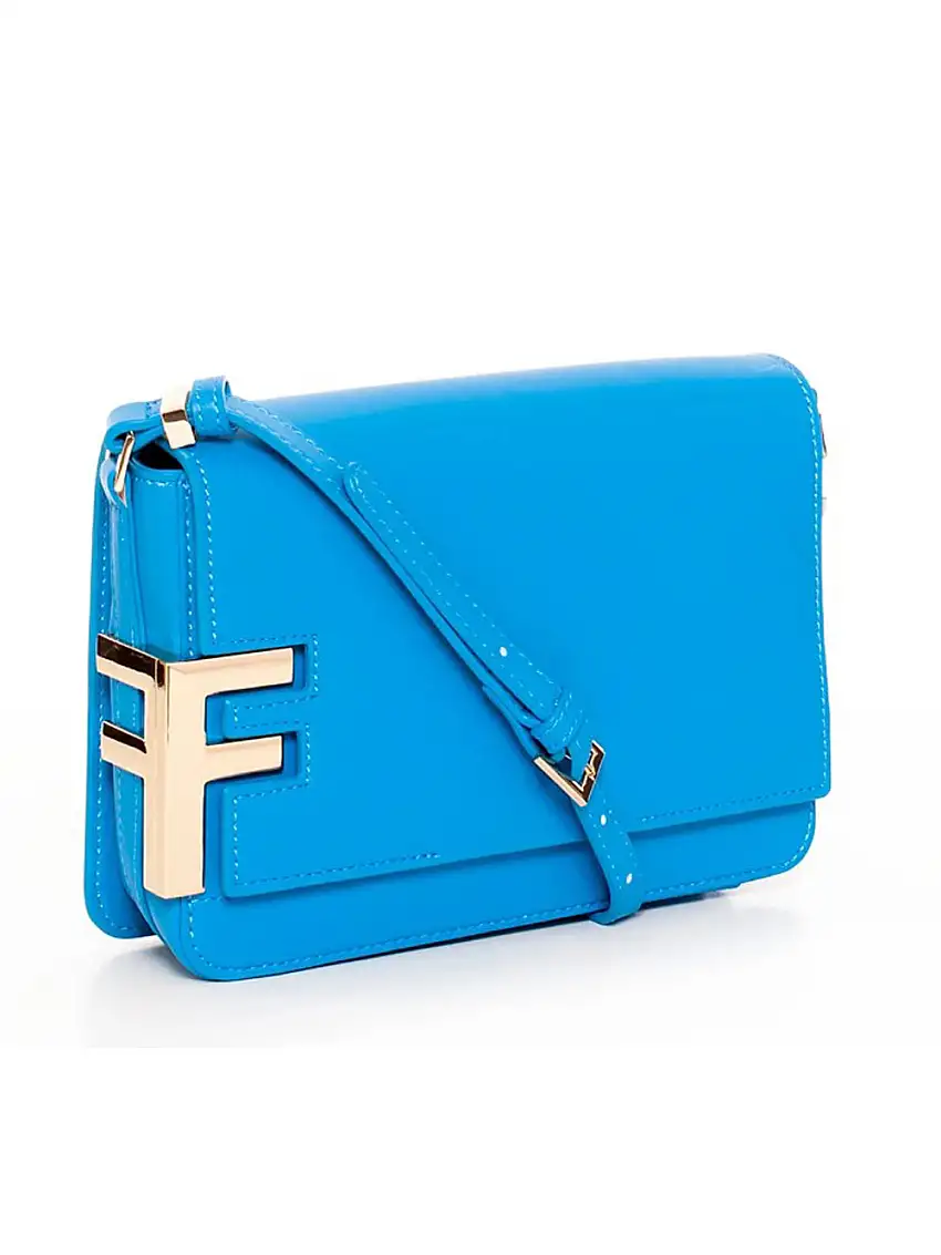 Fracomina Shoulder Bag Tracolla Azzurro Donna