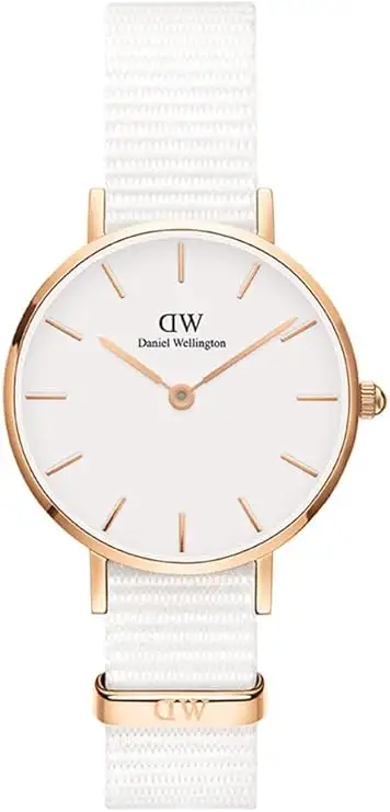 Daniel Wellington orologio petite 28mm 316L cinturino dover bianco