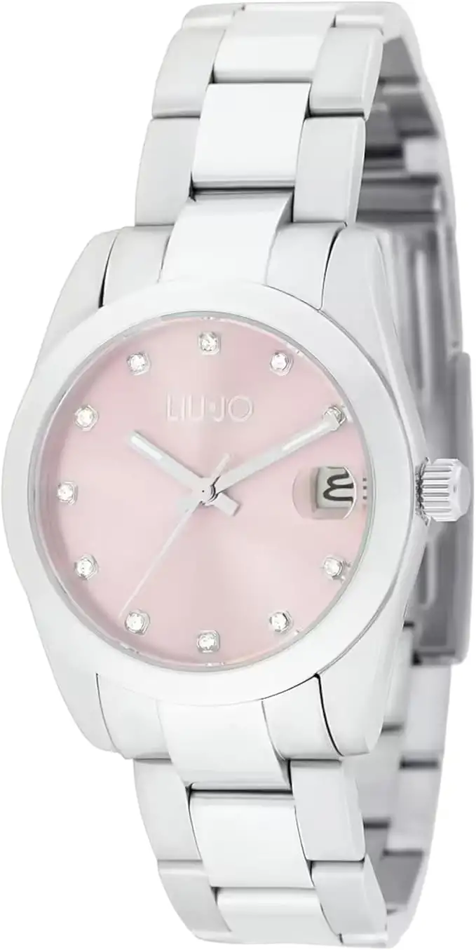 Liu Jo orologio Janiper Donna tempo e data argento cassa 34 mm 5atm TLJ2332 rosa