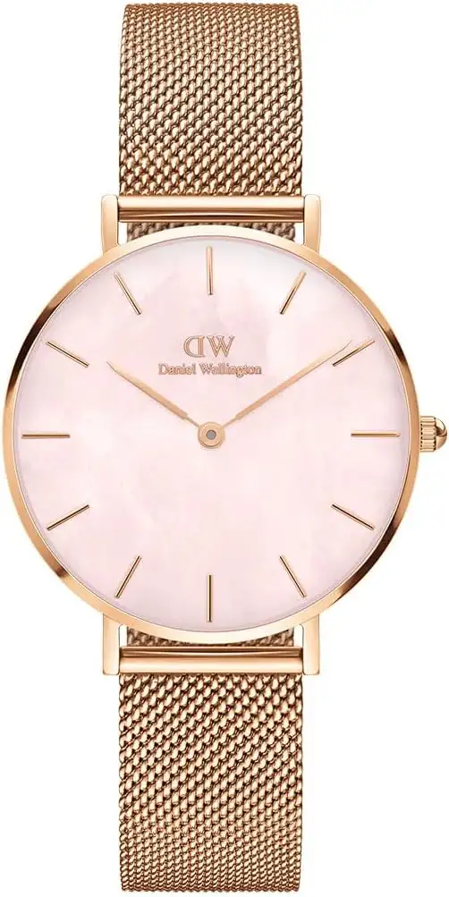 Daniel Wellington orologio petite 28mm inox 316L rose gold madreperla