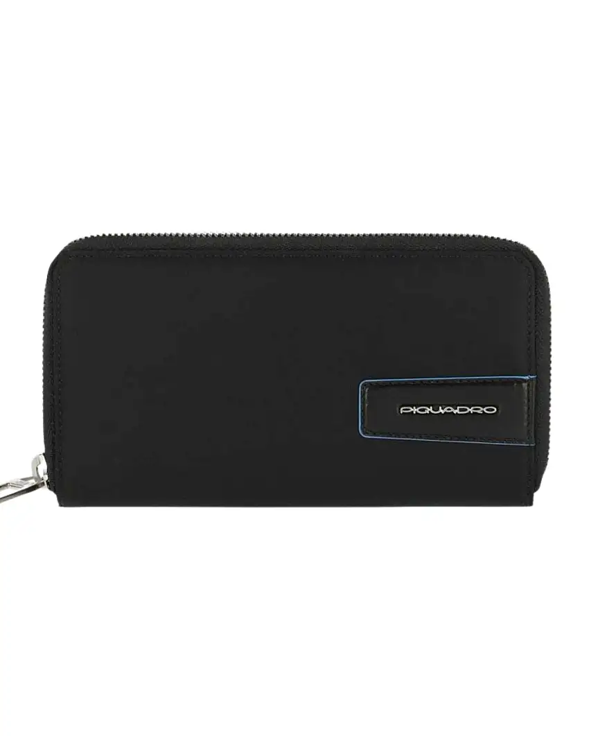 Piquadro A 4 Soffietti Con Zip Nero Donna