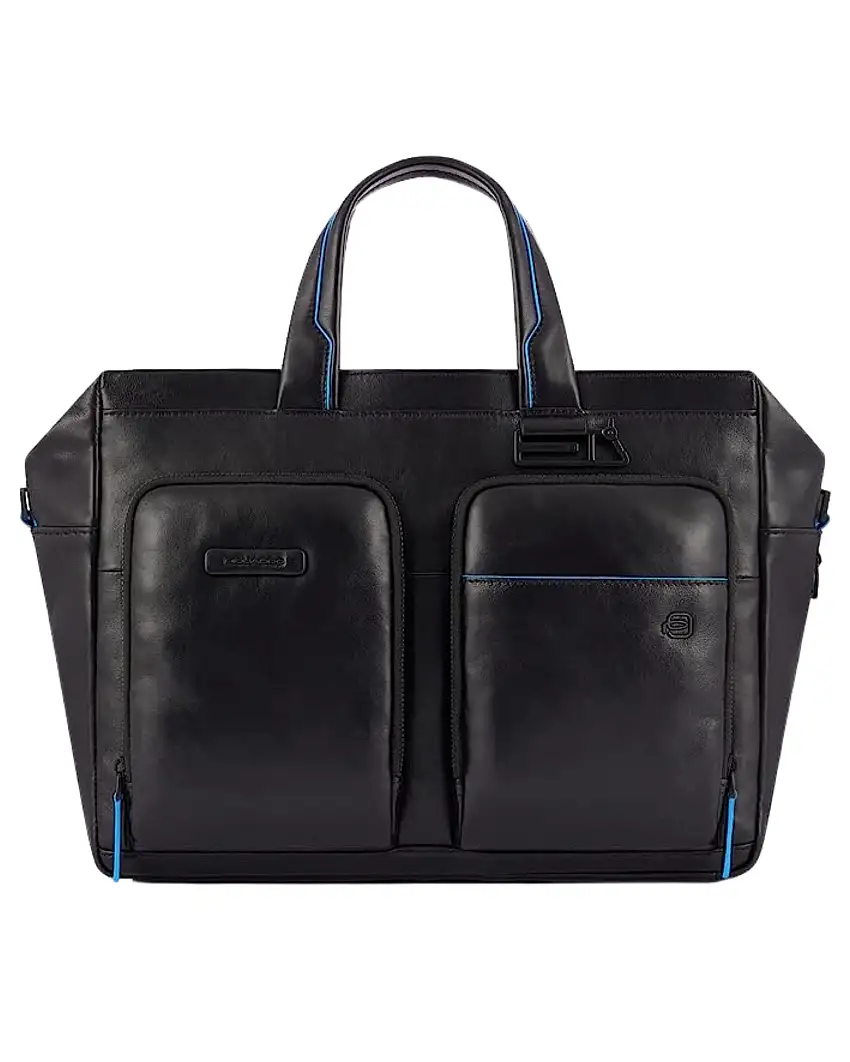 Piquadro Sottile A Due Manici Porta Documenti Nero Unisex