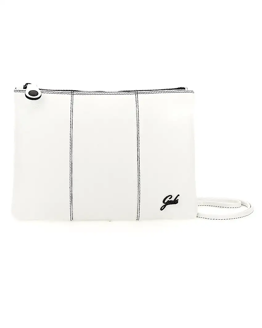 Gabs Borsa Pochette Beyonce Bull black M Pelle Bianca Logo Nero