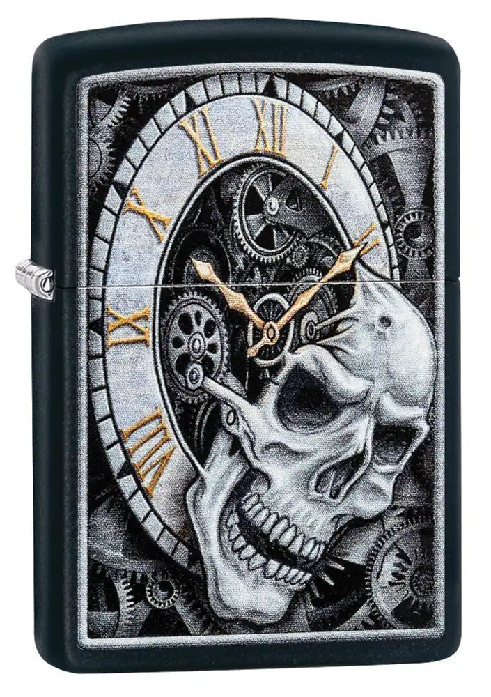 Zippo Teschio Orologio Nero uomo donna 29854