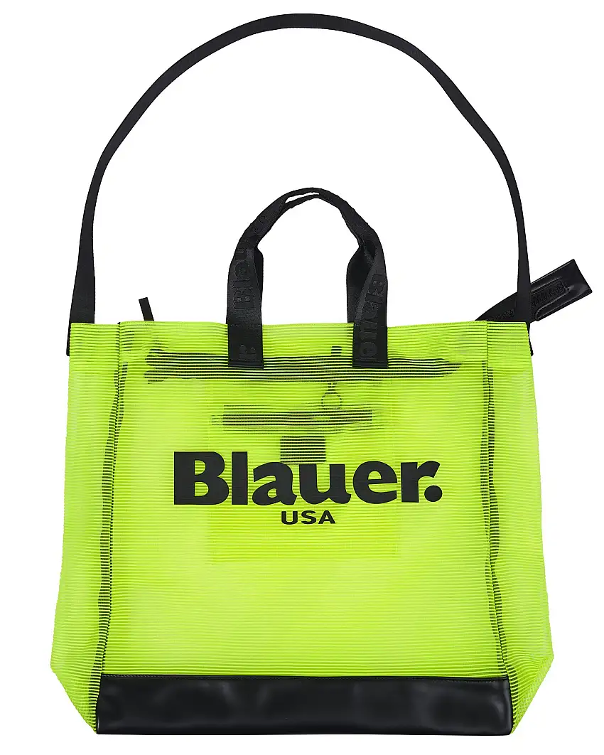 Blauer Shopping Bag Mesh Giallo Donna