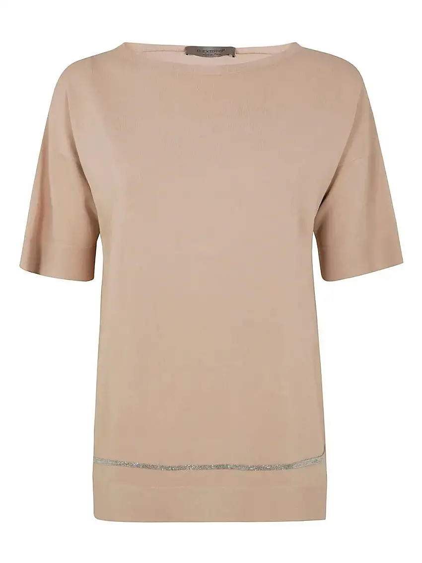 T-shirt A Maniche Corte In Viscosa 72171278