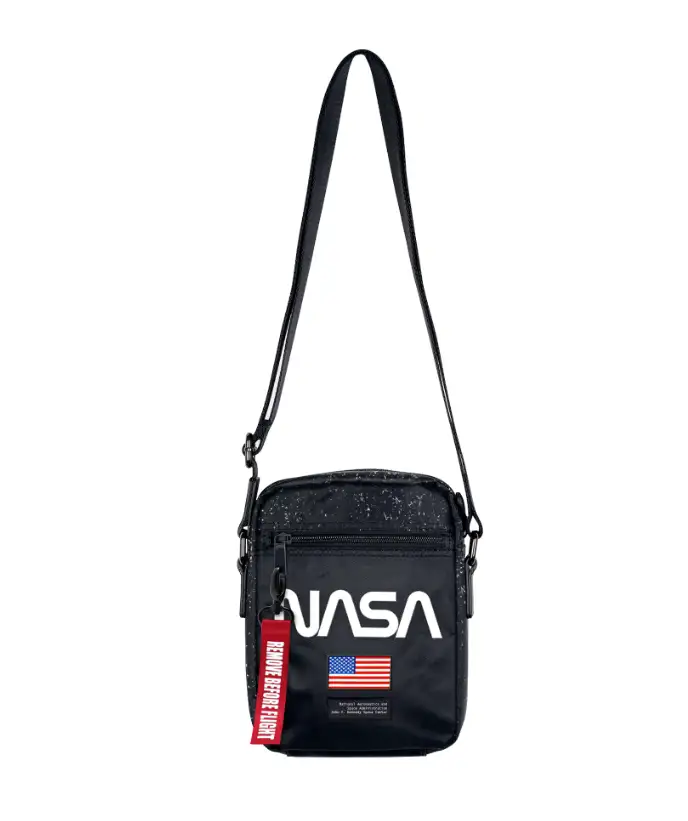 Nasa Tracolla Borsello Nero Uomo