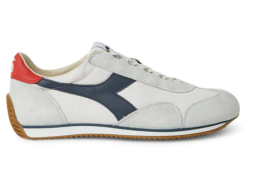 Diadora Heritage Sneakers Equipe H Canvas Pelle/Tessuto Bianco Stone Wash