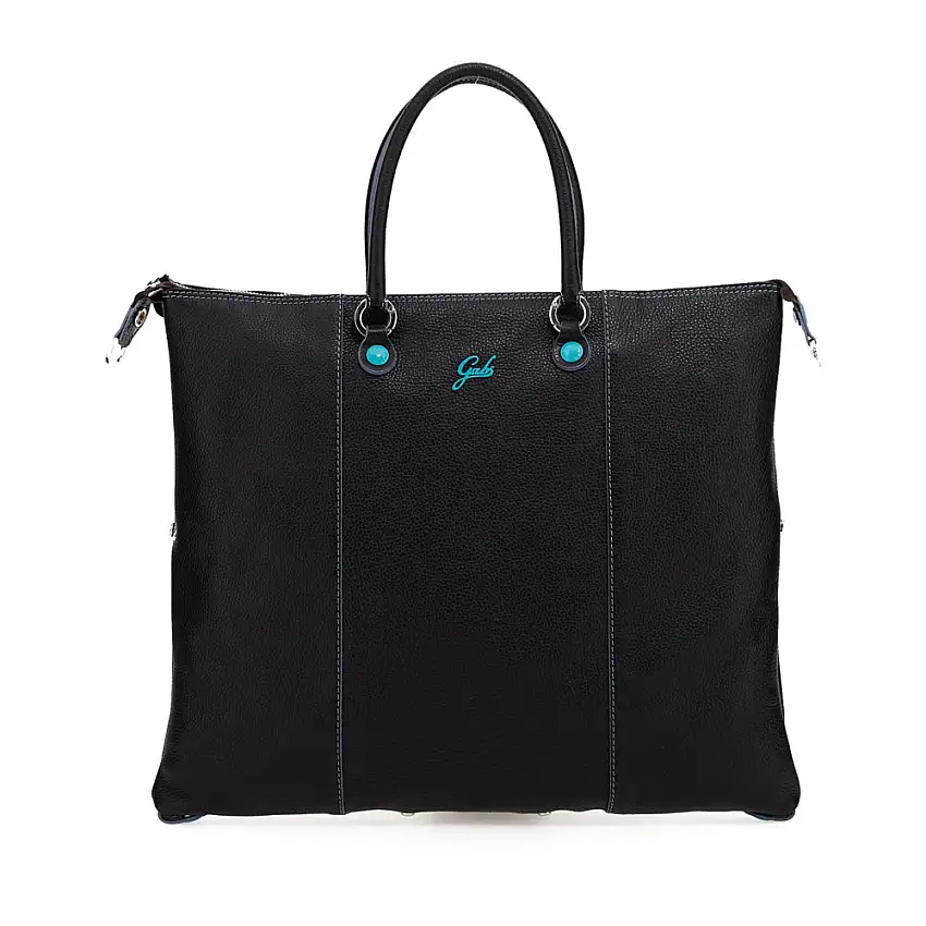 Gabs Borsa Donna trasformabile G3 PLUS L BULL BASIC Shopper Trasformabile Zaino Nero