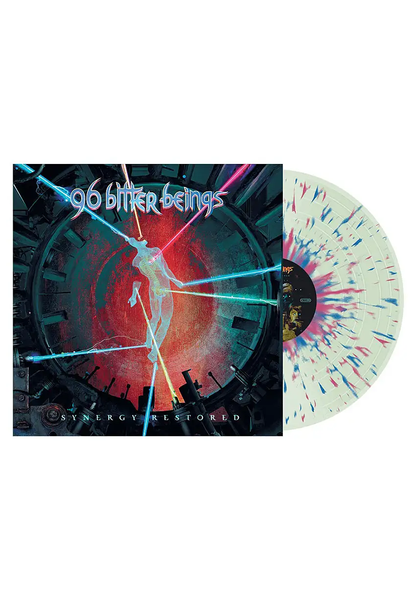 96 Bitter Beings - Synergy Restored Bottle Green Pink Blue - Splattered Vinyl