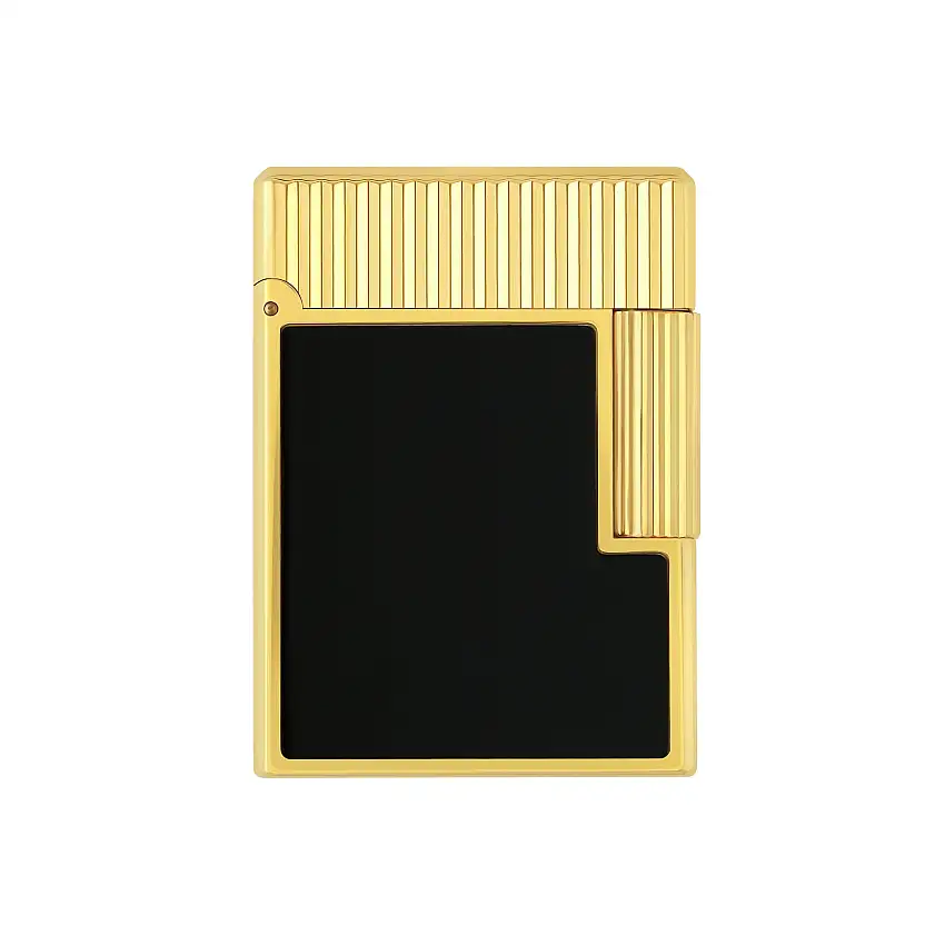 S.t.dupont accendino ligne 1 ottone Made in France Cling 51x37x12 mm Nero ORO