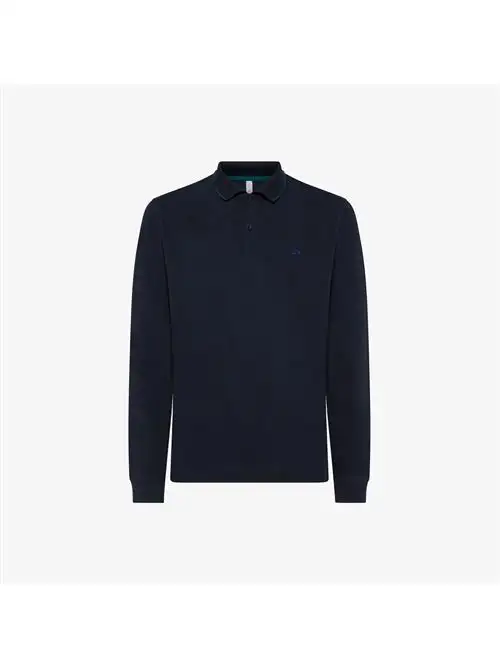 SUN68 POLO SMALL STRIPE  ON COLLAR L/S EL. 94455260
