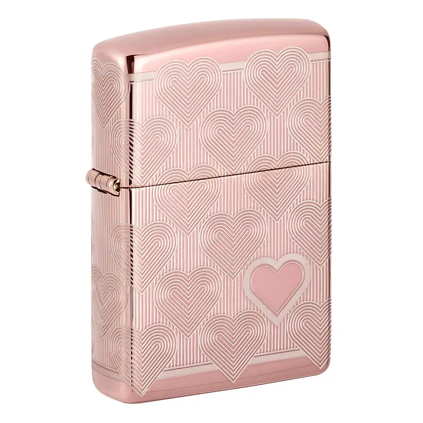 Zippo accendino Cuore Rosa a 360 gradi 49811