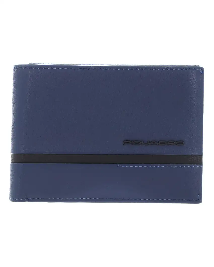 Piquadro Con Porta Documenti, Porta Monete Blu Uomo