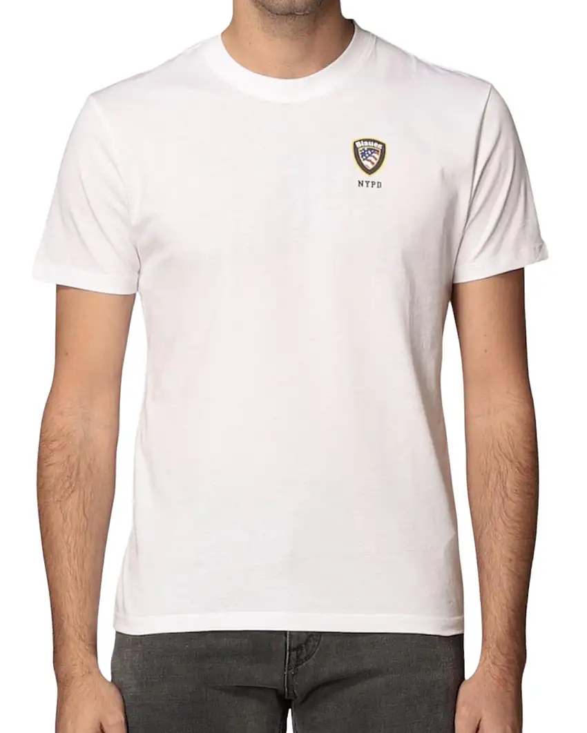 Blauer Logo Nypd Bianco Uomo