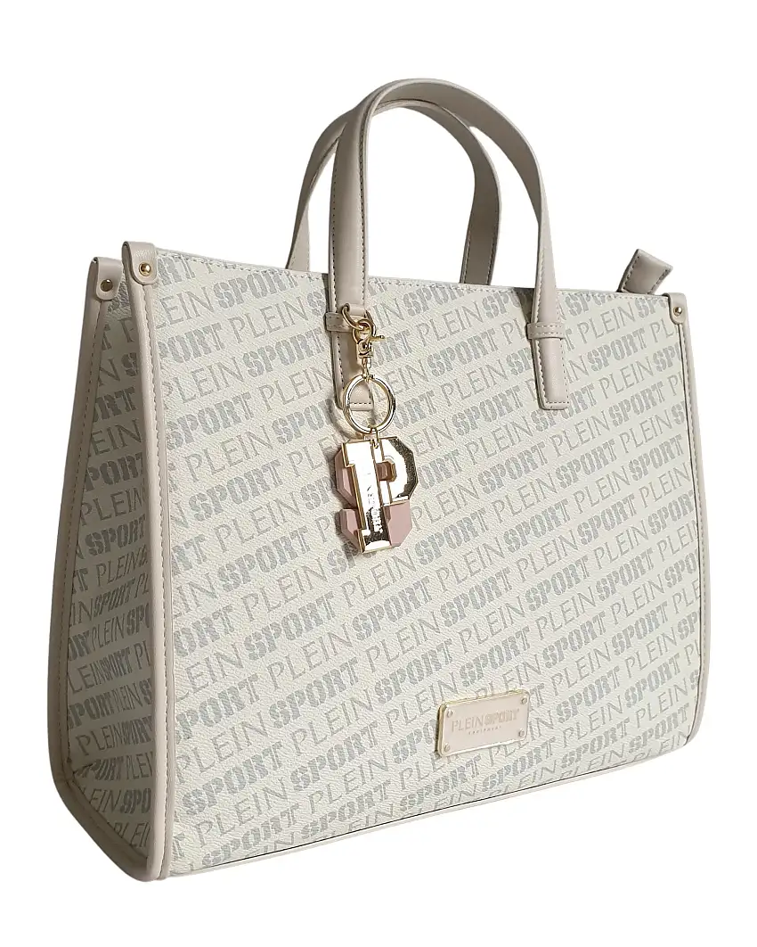 Plein Sport Borsa Medium Tote Red Hill Bianco Donna