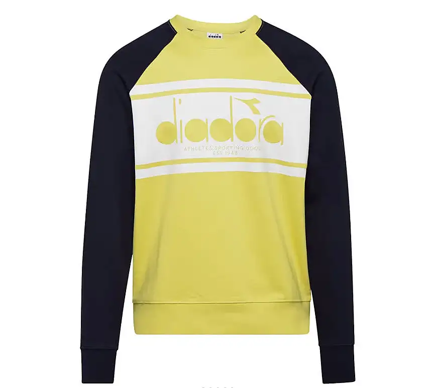 Diadora Felpa Crew Spectra Cotone Blu