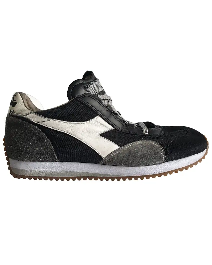 Diadora Heritage Sneakers Equipe H Dirty Stone Wash Evo Pelle/Tela Nero