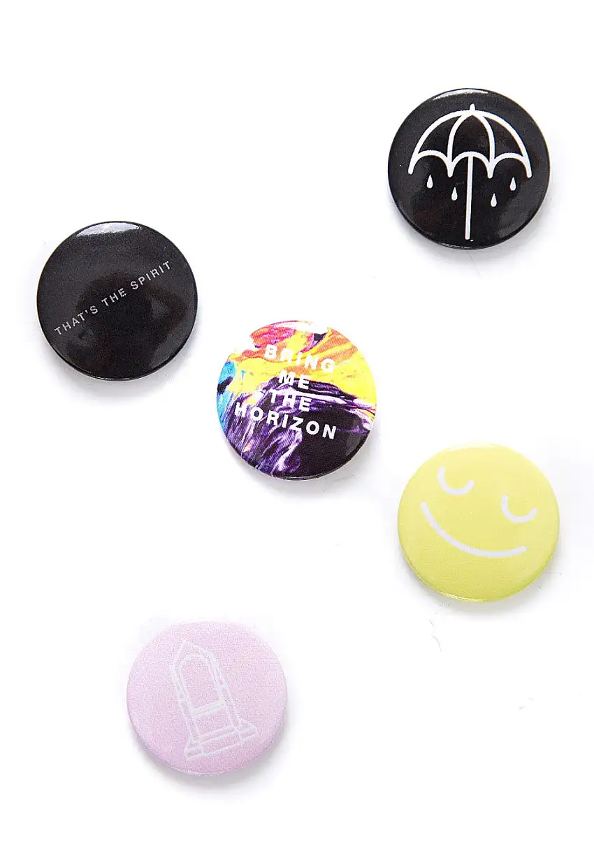 Bring Me The Horizon - Pack of 5 - Set di bottoni