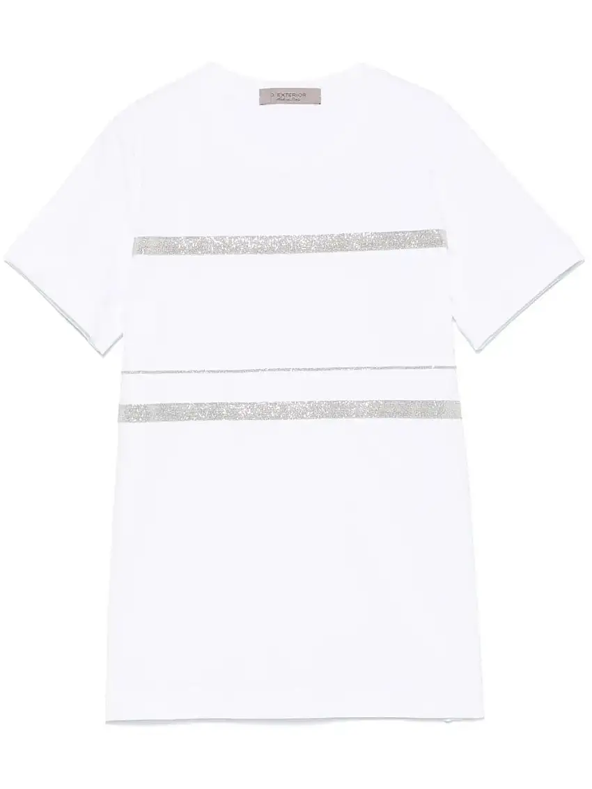 T-shirt In Jersey Di Cotone Con Catena 87741951