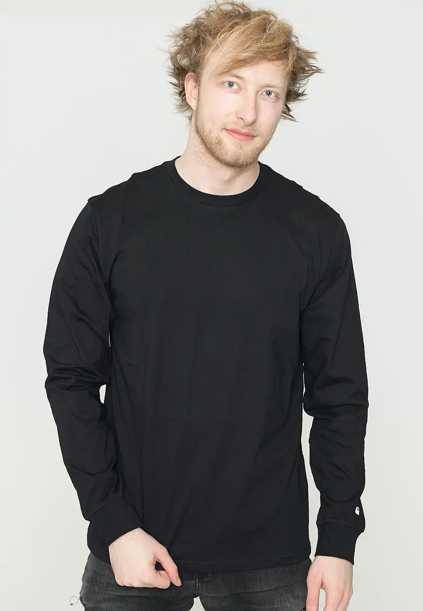 Carhartt WIP - Base Black/White - T-Shirt a maniche lunghe