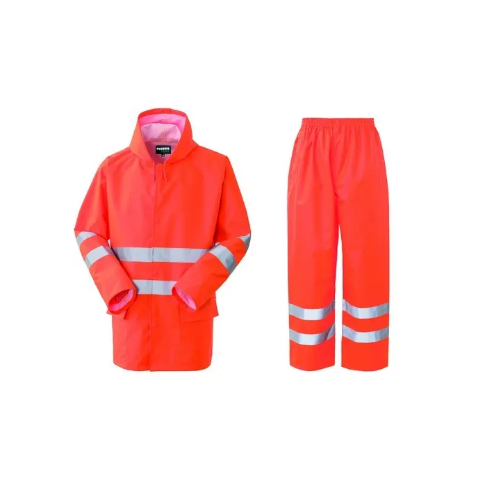 Completo da Lavoro Alta Visibilità Anti-Pioggia Rossini Hi-Vis HH309