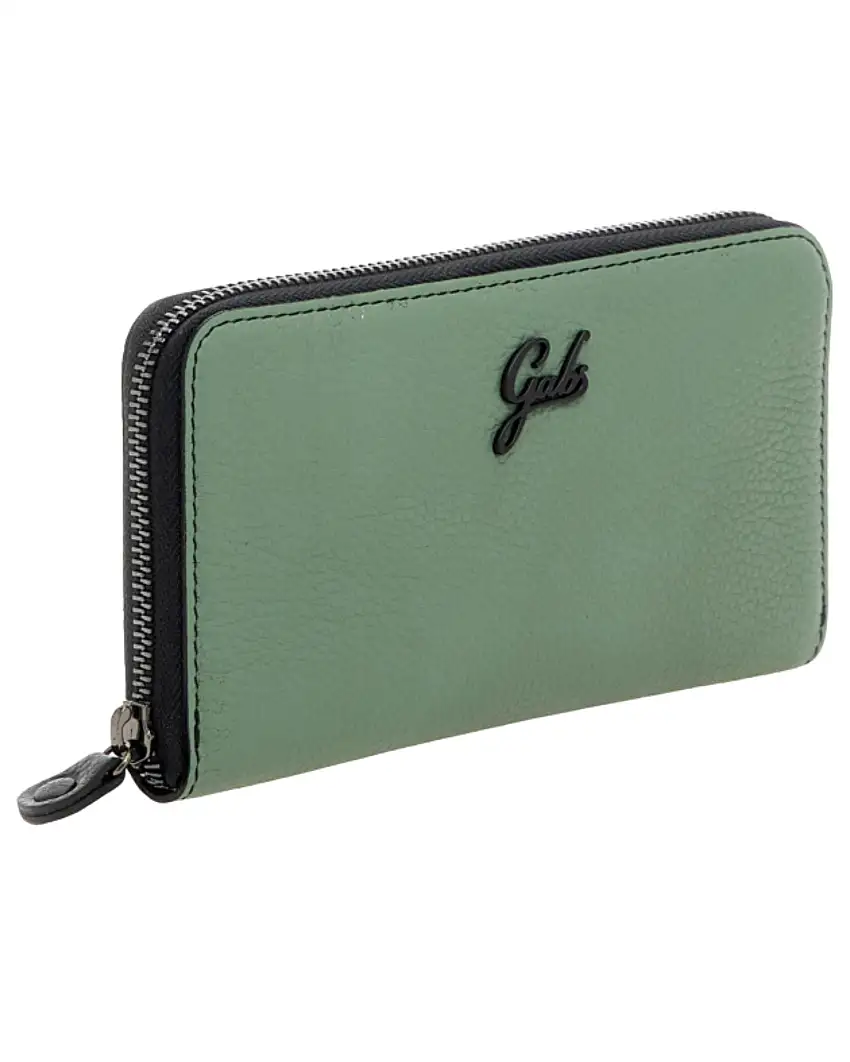 Gabs Portamonete Zip Around Porta Carte Verde Donna