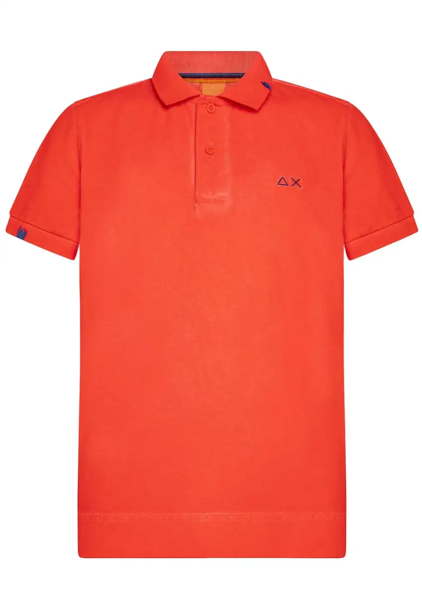 Sun68 Polo Special Dyed EL Cotone Rosso