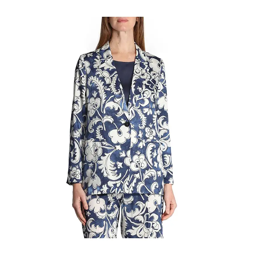 Blazer Donna fantasia monopetto