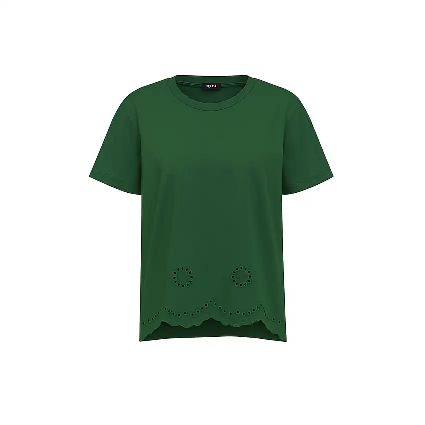 T-shirt Donna con ricami sul fondo