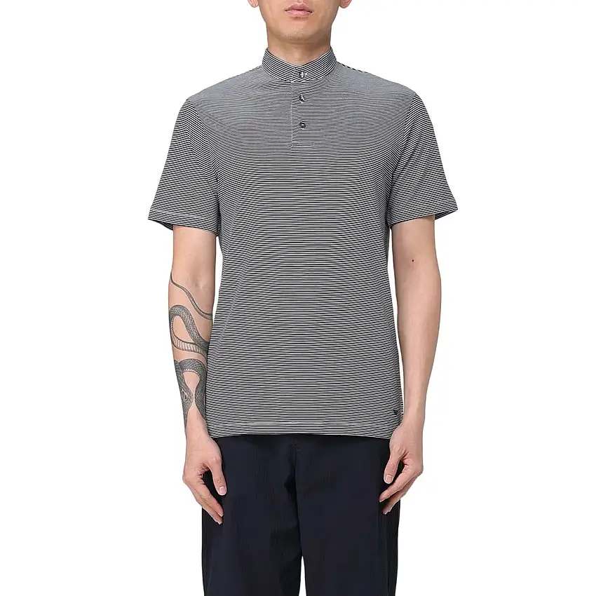 T-shirt Uomo collo alla coreana