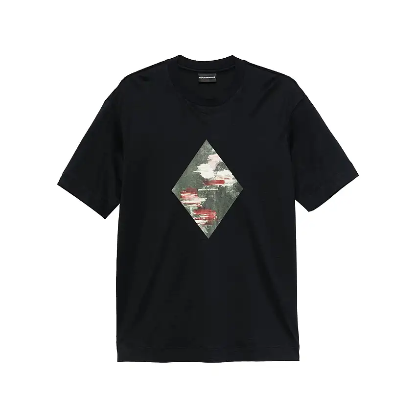 T-shirt Uomo maxi stampa frontale