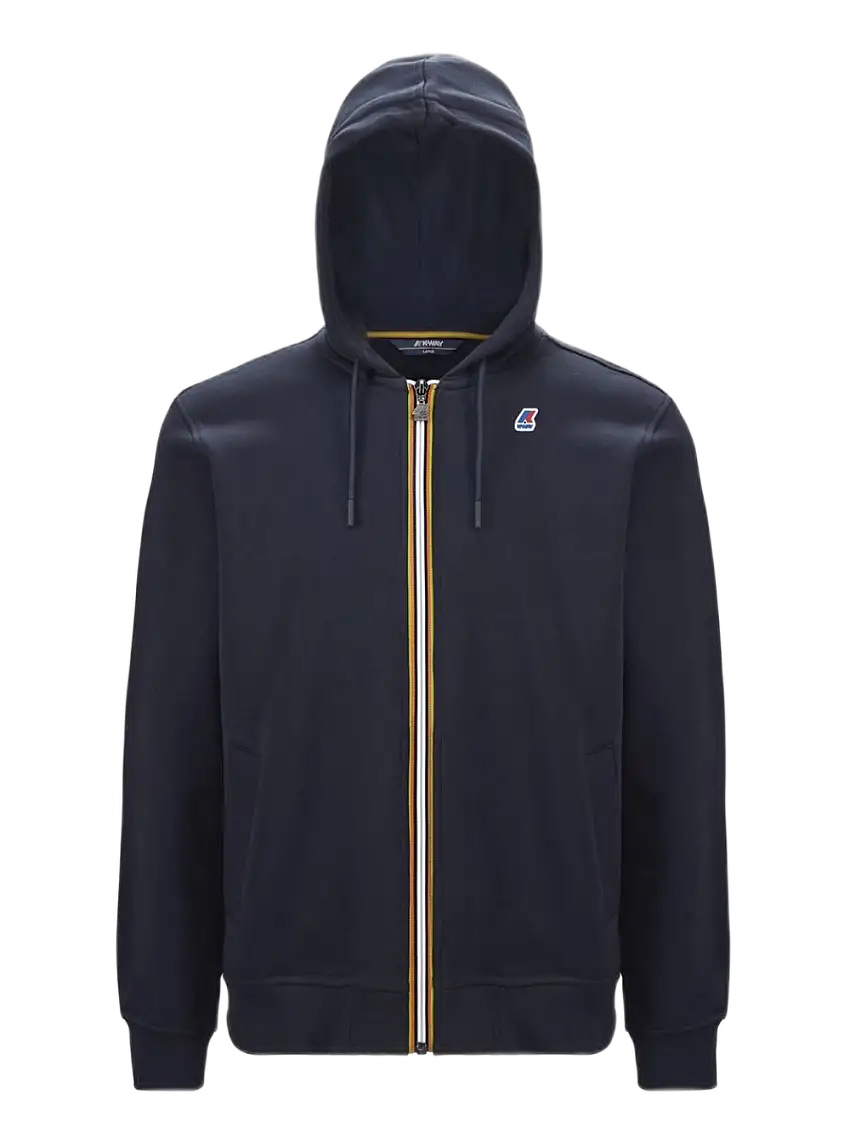 K-way Anthony Maglia Tuta Full Zip Cappuccio Blu Uomo