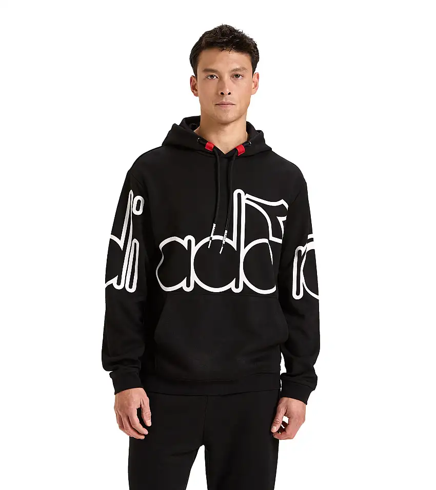 Diadora Hoodie Urbanity Poliestere Nero