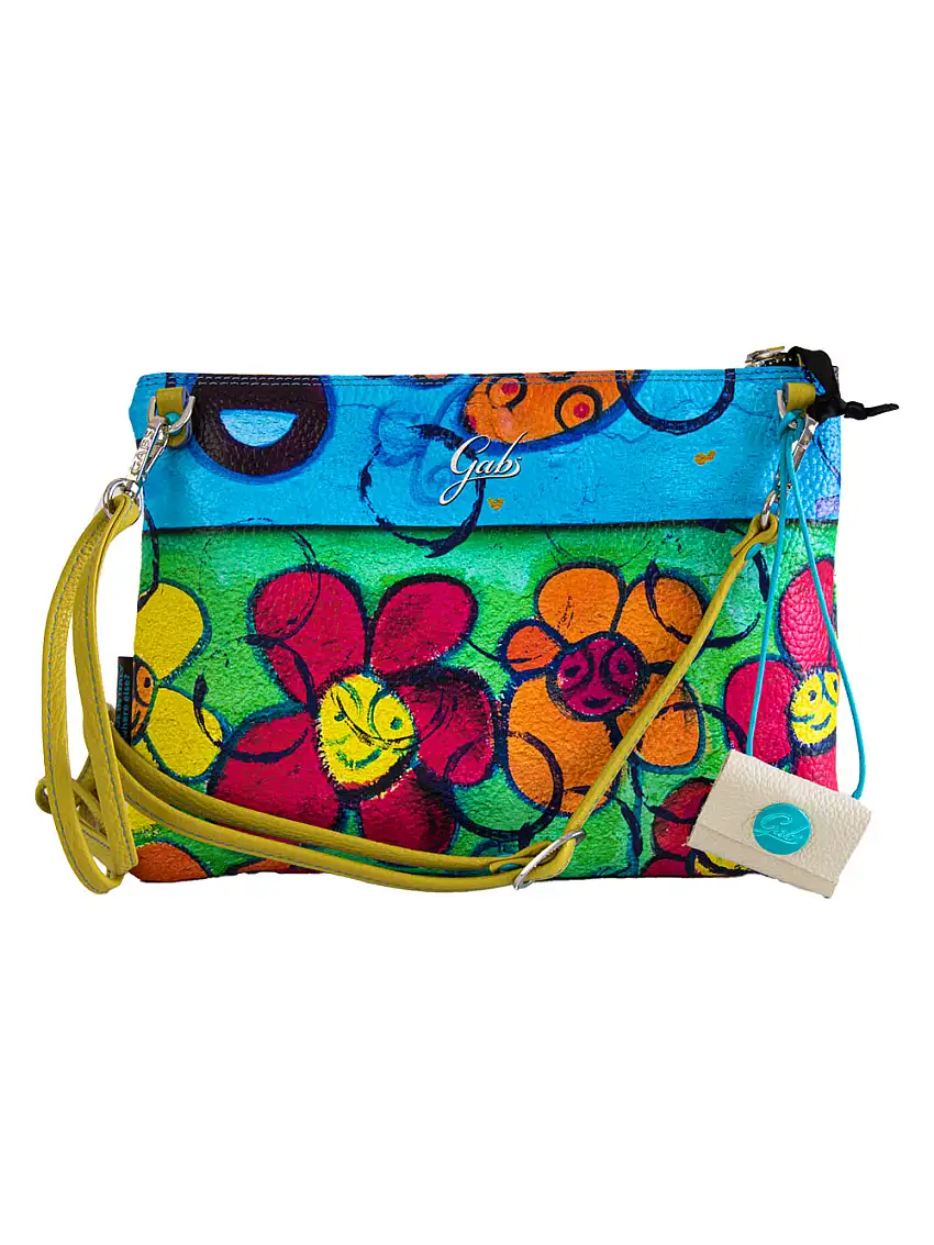 Gabs Borsa Pochette con Tracolla Colorazione 446-Margherite Multicolore Donna