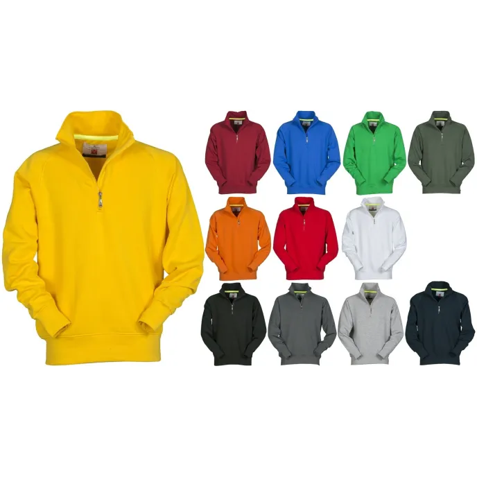 Felpa da lavoro Mezza Zip Manica e Cuciture Rinforzate Miami+ Donna - Payper MIAMI LADY+